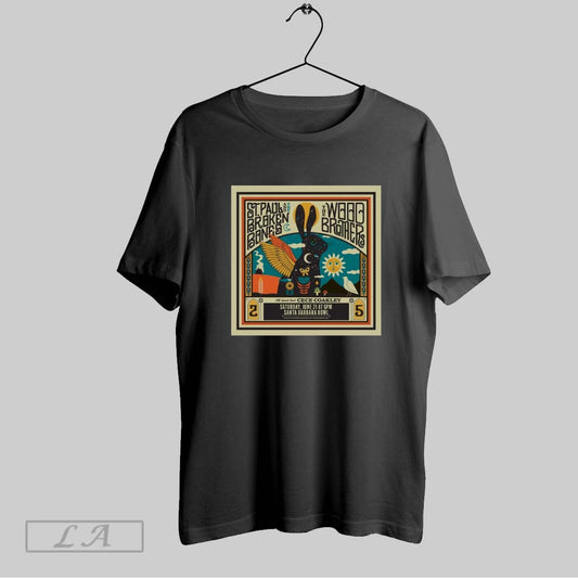 Top St Paul And The Broken Bones The Wood Brothers With Special Guest Cece Coakley Sat Jun 21 Santa Barbara Bowl Poster T Shirt Sweatshirt Hoodie Shirt