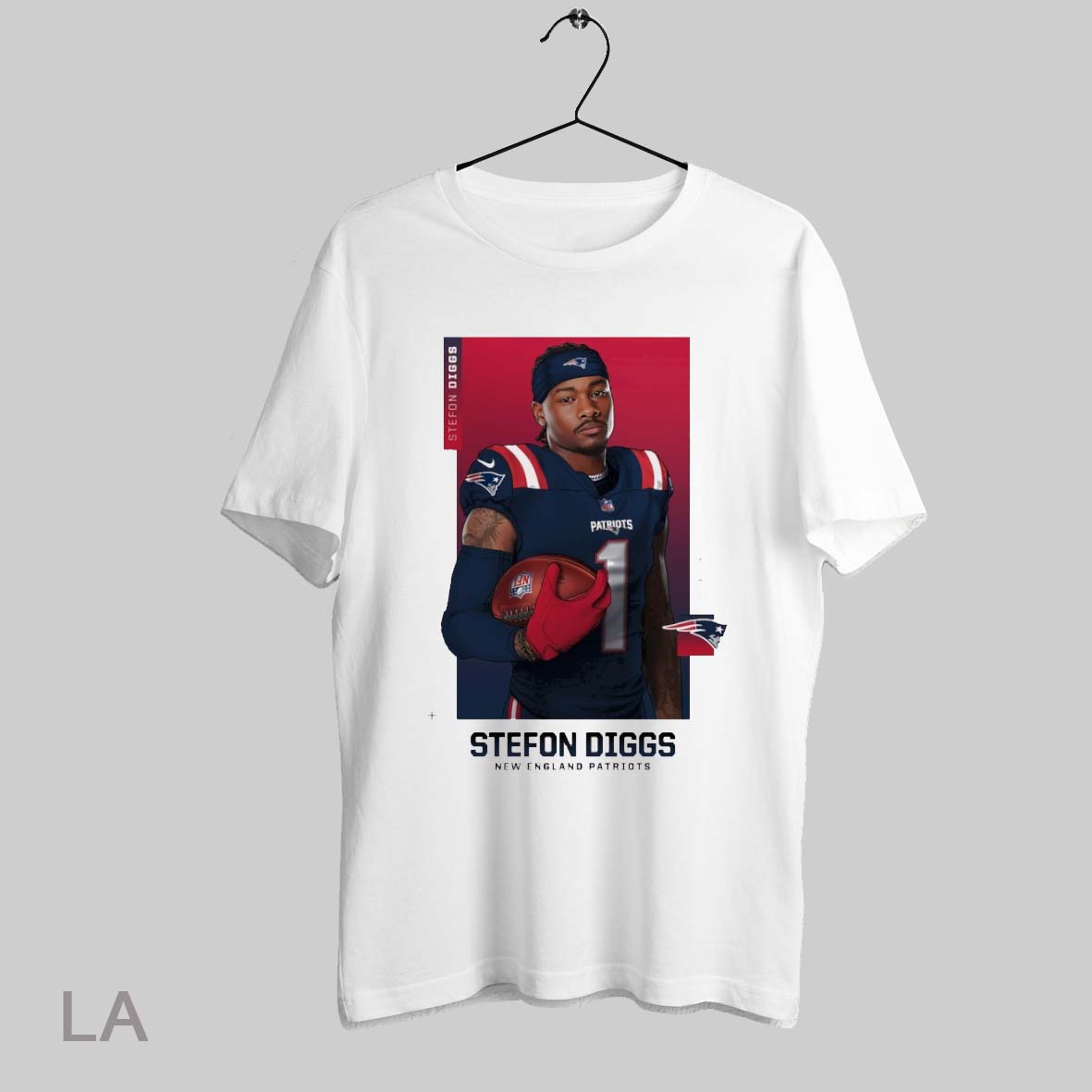 Top Stefon Diggs New England Patriots Football Nfl New Wr In New England Painting T Shirt Sweatshirt Hoodie Shirt