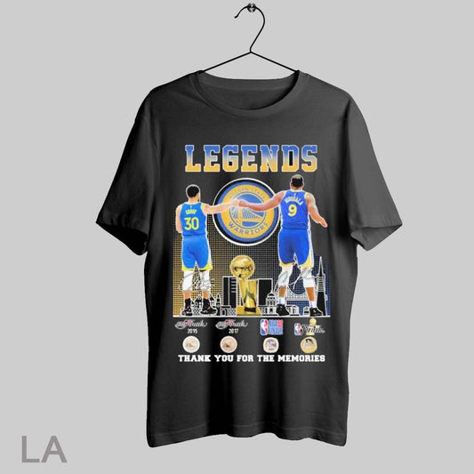 Top Stephen Curry And Andre Iguodala Golden State Warriors Legends Thank You For The Memories Signatures T Shirt Sweatshirt Hoodie Shirt