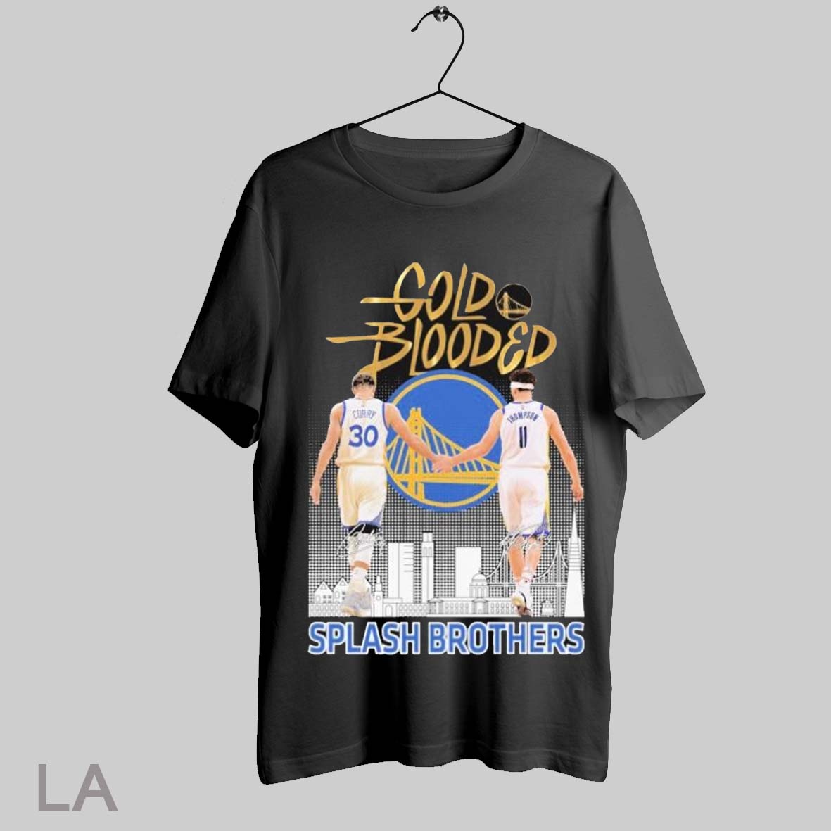 Top Stephen Curry And Klay Thompson Gold Blooded Splash Brothers Golden State Warriors T Shirt Sweatshirt Hoodie Shirt