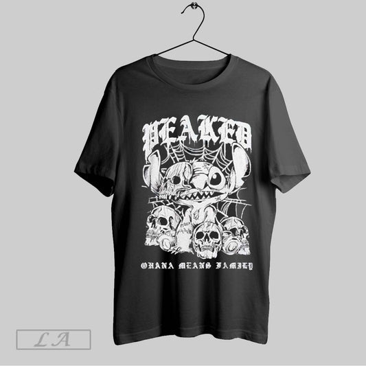 Top Stitch Skulls Hacker Ohana Means Family 2025 T Shirt Sweatshirt Hoodie Shirt