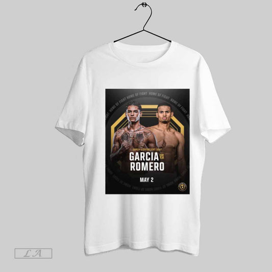 Top Super Lightweight Bout Ryan Garcia Vs Rolando Romero Home Of Fight Hof On May 2nd 2025 Poster T Shirt Sweatshirt Hoodie Shirt