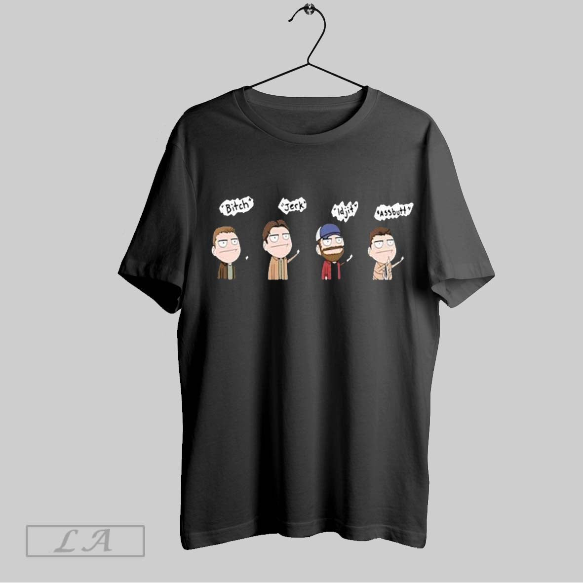 Top Supernatural Bitch Jerk Idjit Assbutt T Shirt Sweatshirt Hoodie Shirt