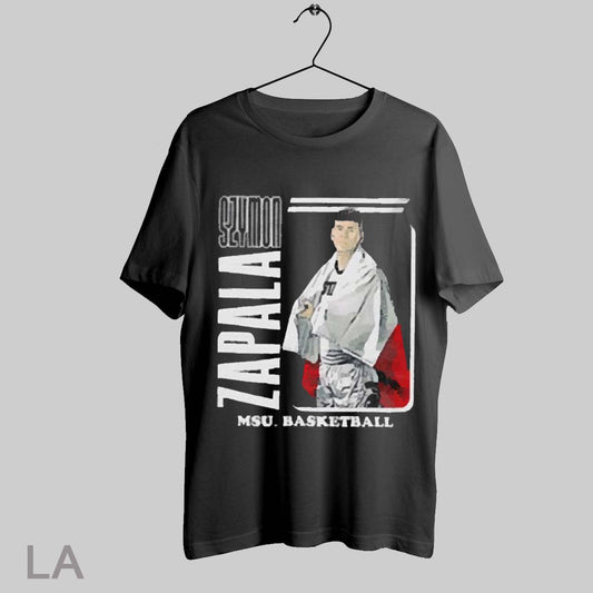 Top Szymon Zapala Msu Basketball Cartoon 2025 T Shirt Sweatshirt Hoodie Shirt