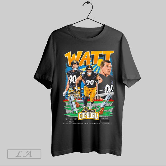 Top Tj Watt V2 Pittsburgh Steelers Football Nfl Planet Euphoria Painting T Shirt Sweatshirt Hoodie Shirt