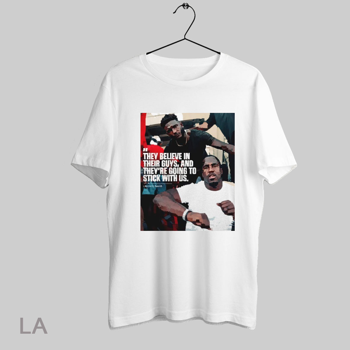 Top Tampa Bay Buccaneers Lavonte David They Believe In Their Guys Theyre Going To Stick With Us 2025 T Shirt Sweatshirt Hoodie Shirt