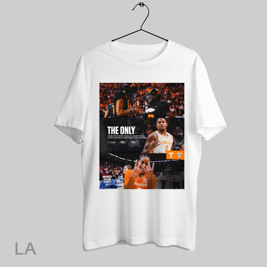 Top Tennessee Athletics The Only School In The Country To Reach The College Football Playoff And The Sweet Sixteen In Men Poster T Shirt Sweatshirt Hoodie Shirt