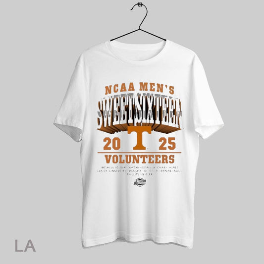 Top Tennessee Vols Ncaa Mens Basketball Sweet Sixteen March Madness Char Lanier Boswell Dubar Duncan Estrella T Shirt Sweatshirt Hoodie Shirt
