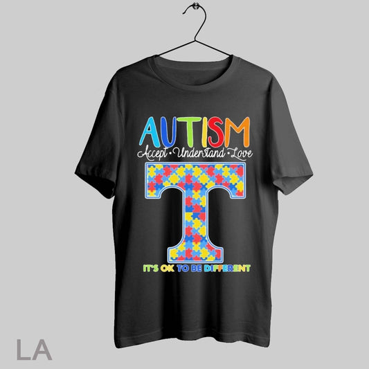 Top Tennessee Volunteers Autism Accept Understand Love Its Ok To Be Different T Shirt Sweatshirt Hoodie Shirt