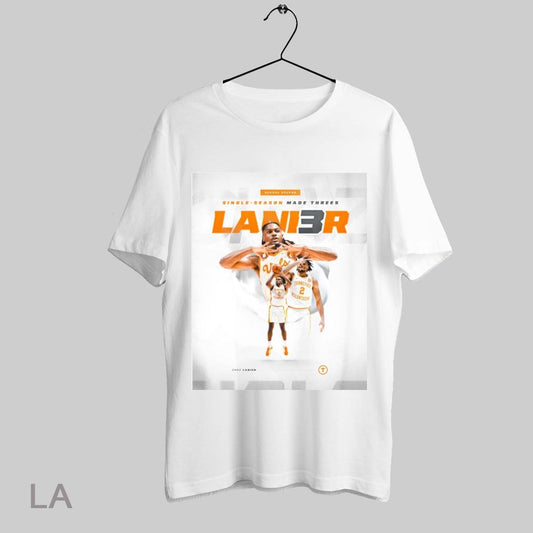 Top Tennessee Volunteers Basketball Chaz Lanier School Record Single Season Made Threes Lanier T Shirt Sweatshirt Hoodie Shirt