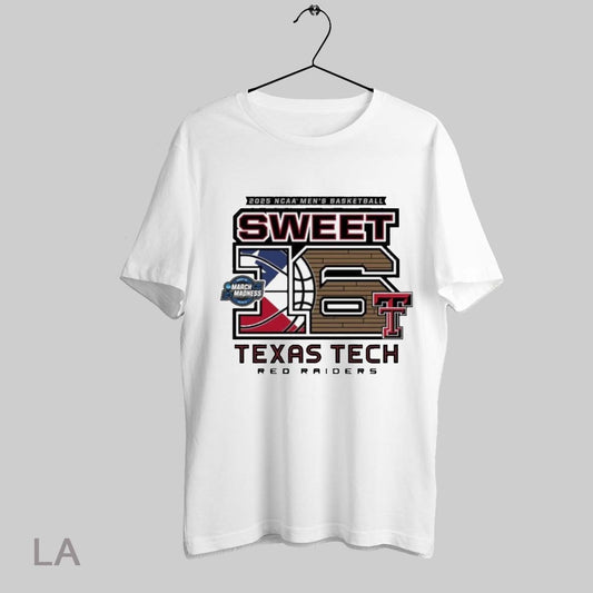 Top Texas Tech Basketball 2025 Sweet 16 Above The Rim Grey Tri Blend T Shirt Sweatshirt Hoodie Shirt