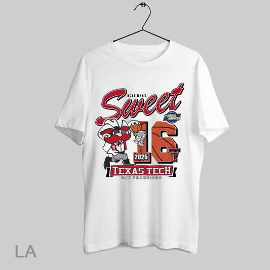 Top Texas Tech Basketball 2025 Sweet 16 Dunk On You Ivory T Shirt Sweatshirt Hoodie Shirt