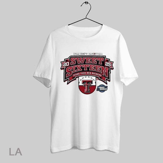 Top Texas Tech Basketball 2025 Sweet 16 Half Court T Shirt Sweatshirt Hoodie Shirt