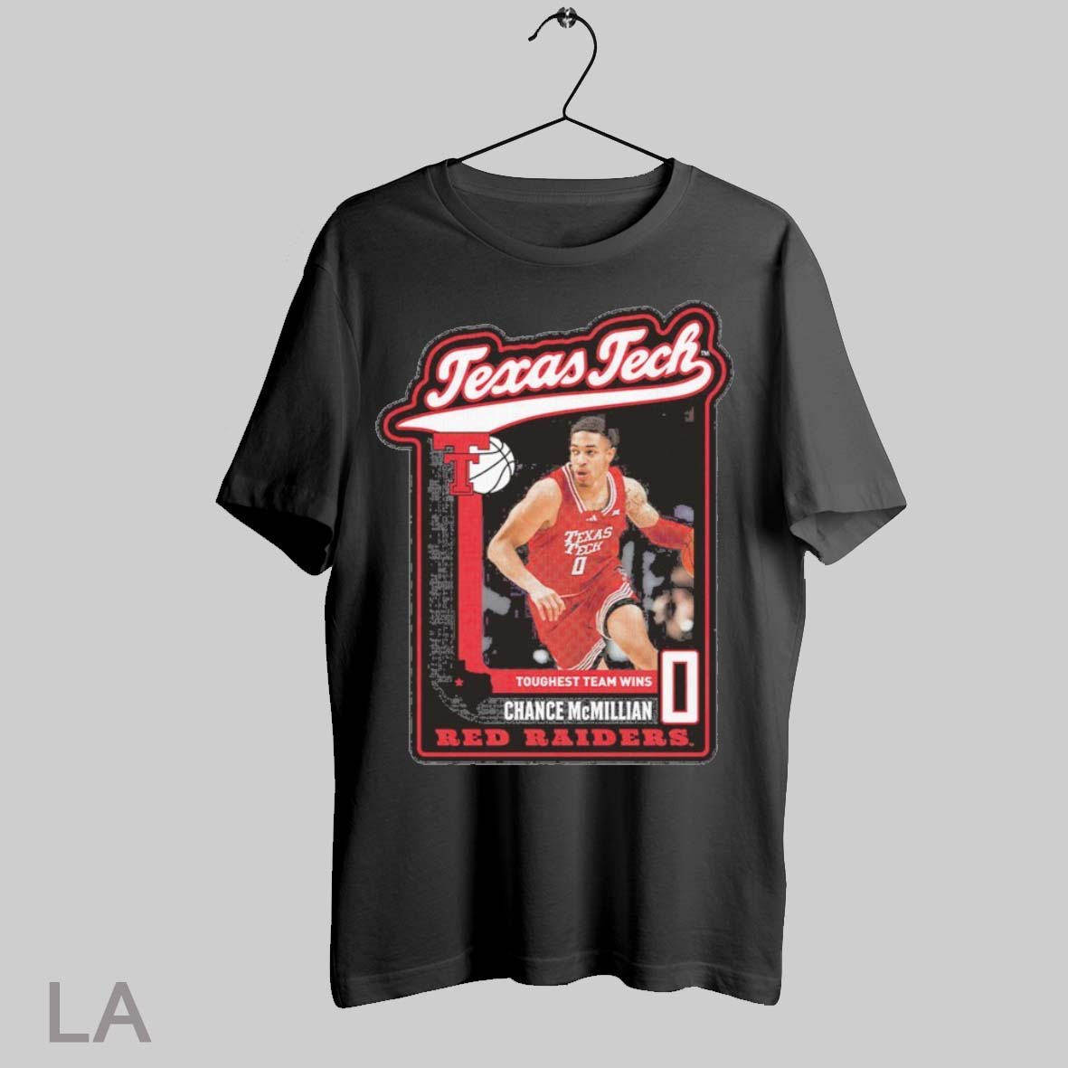 Top Texas Tech Basketball Official Nil Chance Mcmillian Action Shot T Shirt Sweatshirt Hoodie Shirt