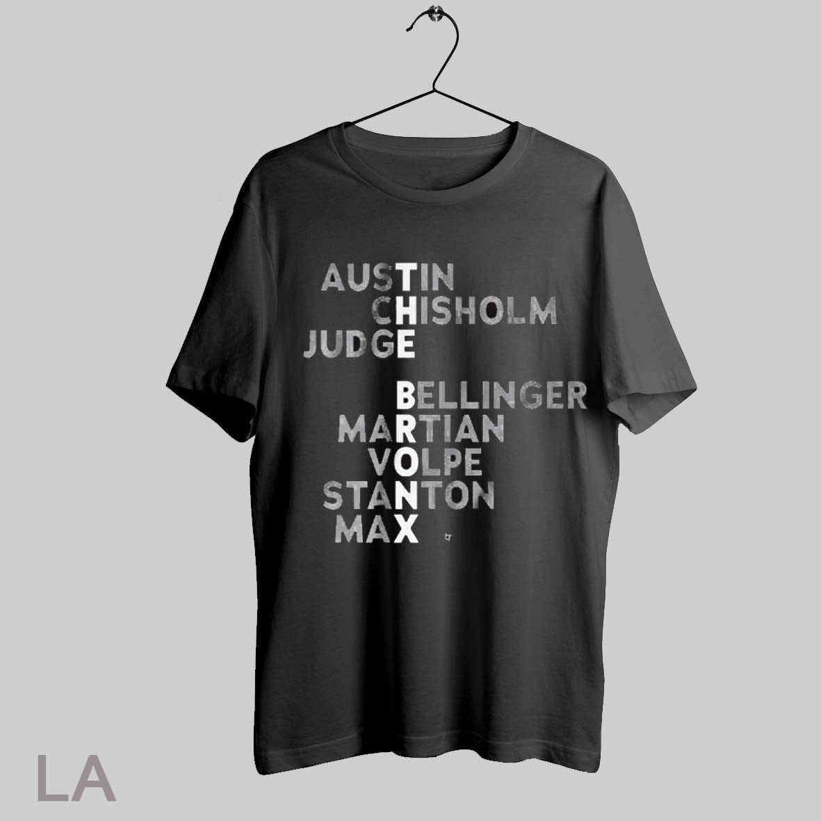 Top The Bronx New York Yankees Names Austin Chisholm Judge Bellinger Martian Volpe Stanton Max Mlb 2025 T Shirt Sweatshirt Hoodie Shirt