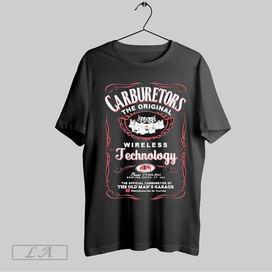 Top The Old Man Garage Carburetor Wireless Technology Bowling Green Ky Usa T Shirt Sweatshirt Hoodie Shirt