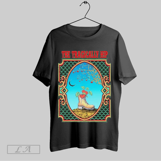 Top The Tragically Hip Strictly Limited Boots Or Hearts By Mike Dubois Poster T Shirt