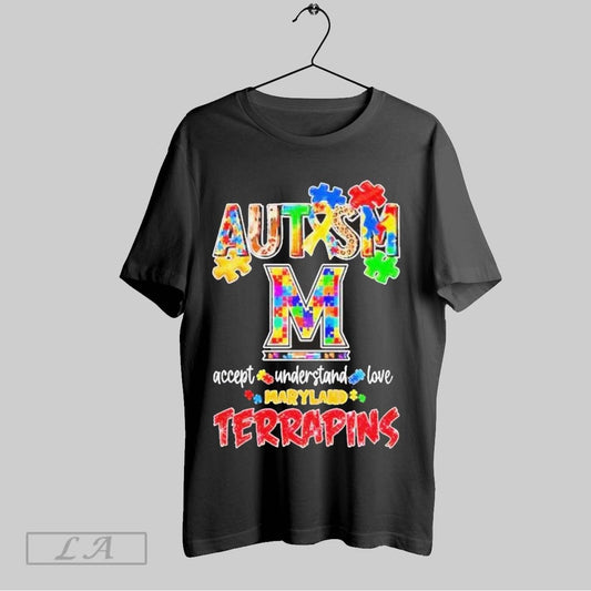 Top Together For Autism Together For Maryland Terrapins T Shirt Sweatshirt Hoodie Shirt