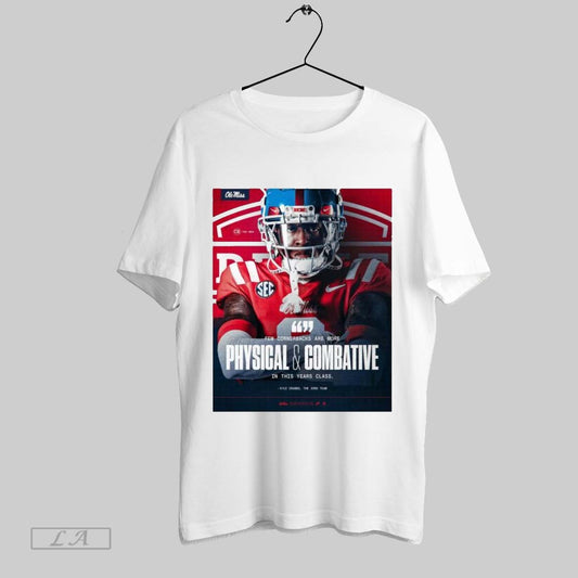 Top Trenayvian Amos Few Cornerbacks Are More Physical And Combative In This Years Class Ole Miss Rebels Poster T Shirt