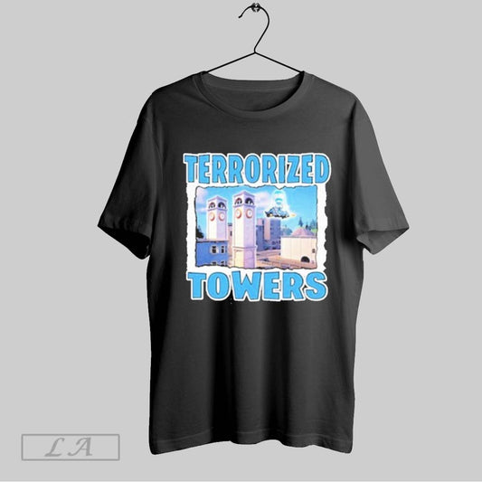 Top Trendfits Terrorized Towers T Shirt Sweatshirt Hoodie Shirt