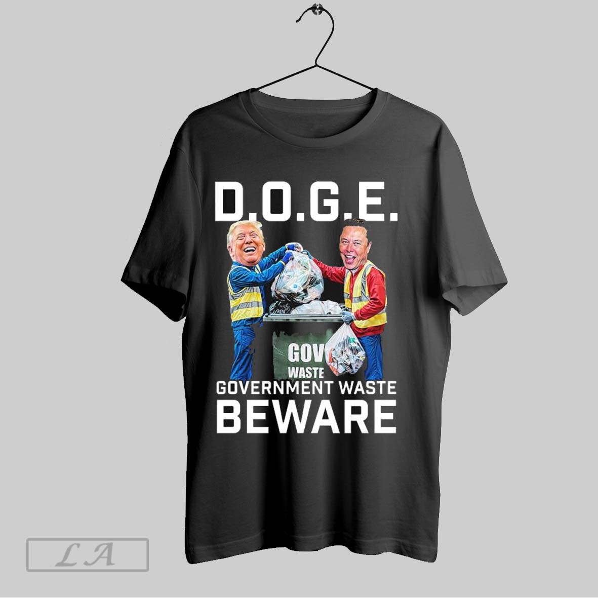 Top Trump And Elon Musk Doge Government Waste Beware T Shirt Sweatshirt Hoodie Shirt