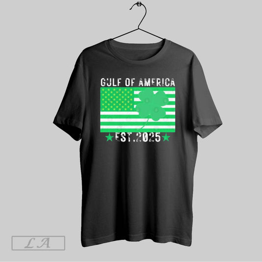 Top Trump Gulf Of Us America Est 2025 St Patricks Day T Shirt Sweatshirt Hoodie Shirt