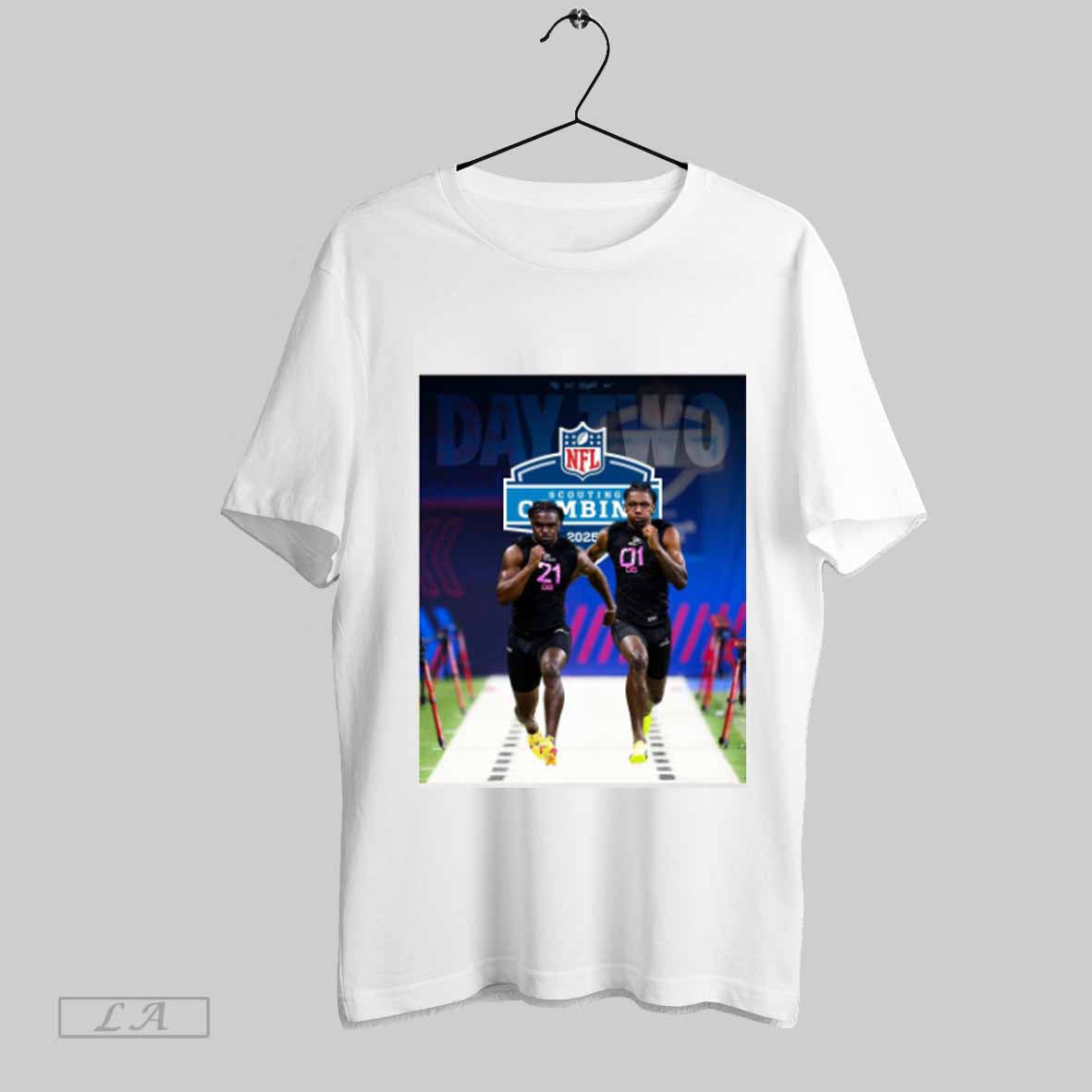 Top Ucf Knights Football Mac Mcwilliams And Bj Adams 2025 Nfl Scouting Combine In Indy Poster T Shirt Sweatshirt Hoodie Shirt