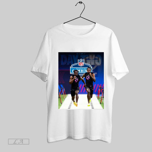 Top Ucf Knights Football Mac Mcwilliams And Bj Adams 2025 Nfl Scouting Combine In Indy Poster T Shirt Sweatshirt Hoodie Shirt