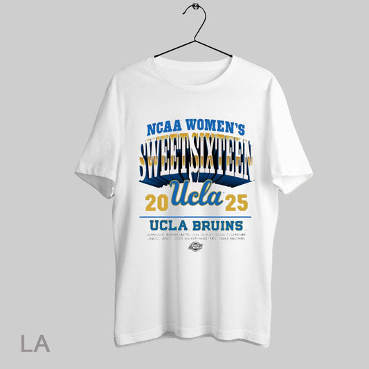 Top Ucla Bruins 2025 Ncaa Mens Basketball Sweet Sixteen March Madness Aarnisalo Barker Betts T Shirt Sweatshirt Hoodie Shirt