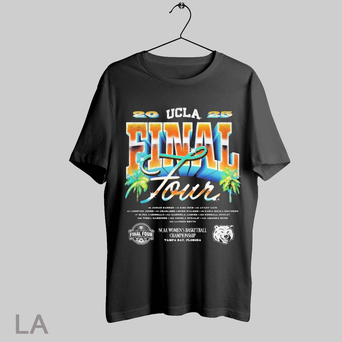Top Ucla Bruins 2025 Ncaa Womens Basketball Championship Final Four Seaside Chrome Tampa Bay Florida Vintage T Shirt Sweatshirt Hoodie Shirt
