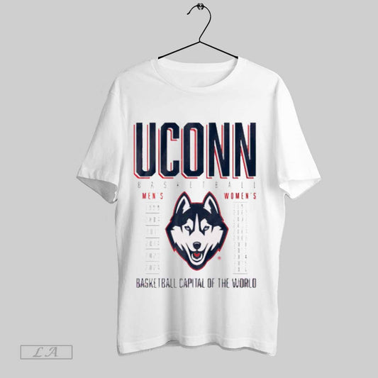 Top Uconn Huskies Champs Years Capital Of The World Mens 99 04 11 23 24 T Shirt Sweatshirt Hoodie Shirt