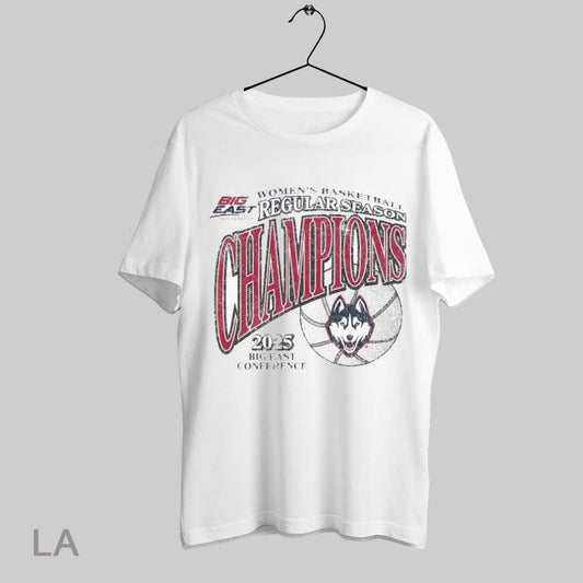 Top Uconn Huskies Womens Basketball 2024 25 Big East Conference Regular Season Champions T Shirt Sweatshirt Hoodie Shirt