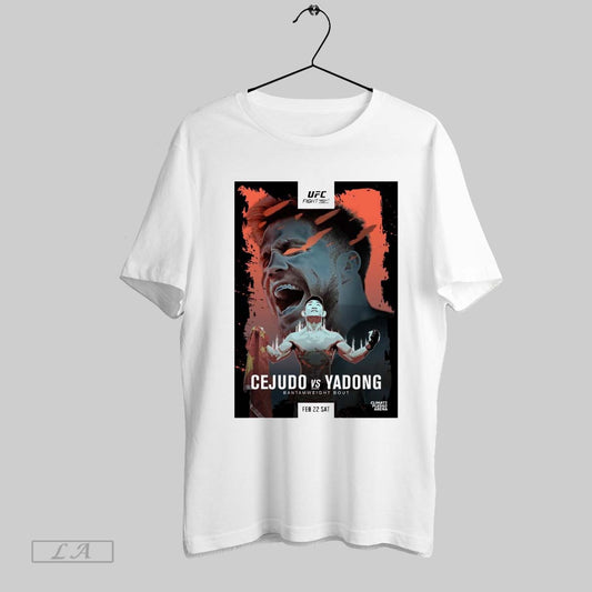 Top Ufc Fight Night Cejudo Vs Dong Yadong Bantamweight Bout Ufc 298 Artist Series Feb 22 2025 Poster T Shirt