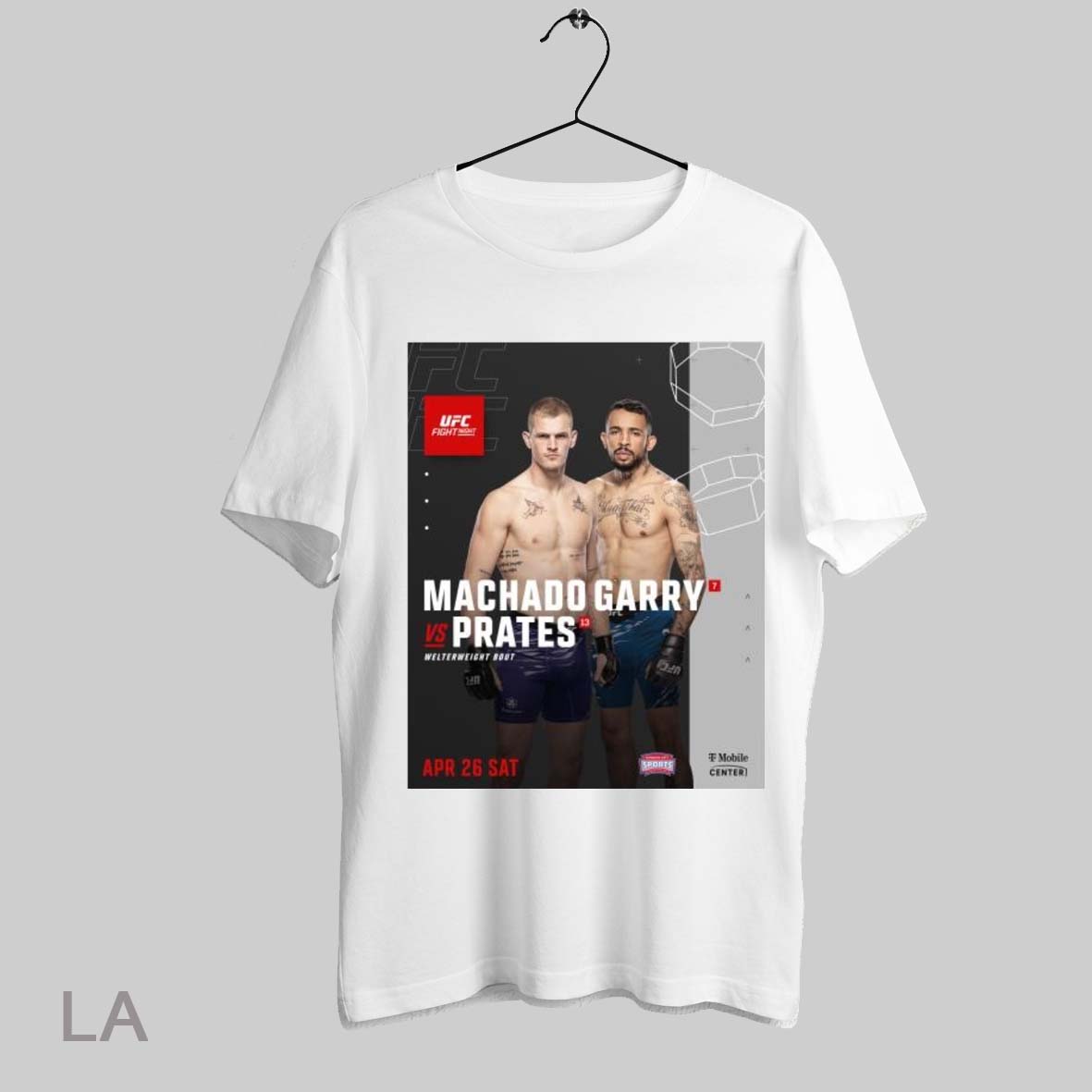 Top Ufc Fight Night Ufc Kansas City Ian Machado Garry Vs Carlos Prates Welterweight Bout April 26 2025 T Shirt Sweatshirt Hoodie Shirt