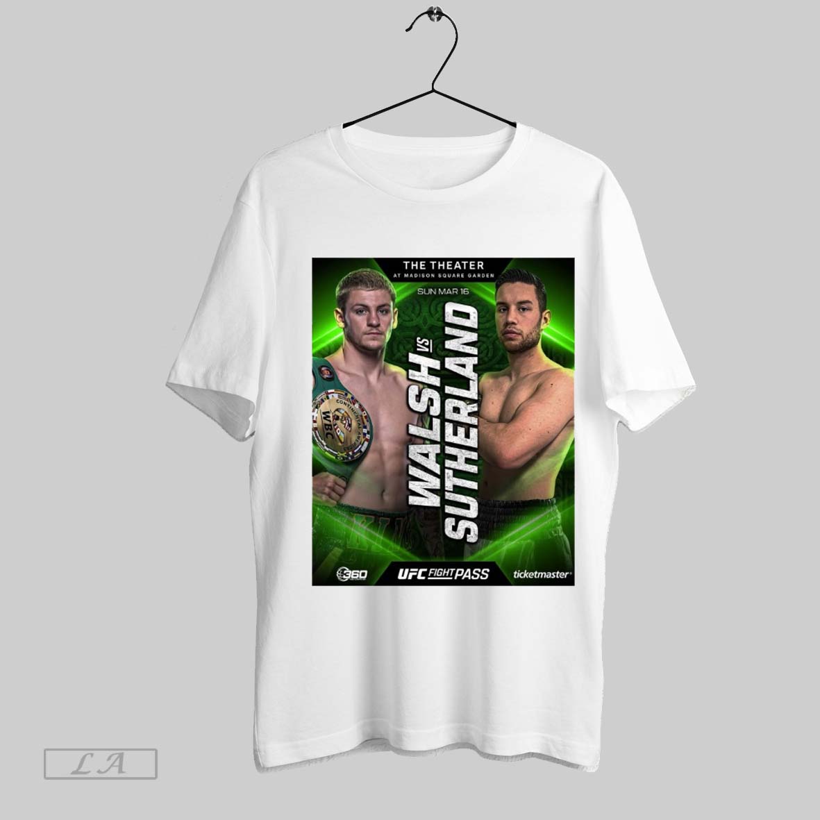 Top Ufc Fight Pass The Theater At Madison Square Garden Walsh Vs Sutherland Sun Mar 16 2025 Poster T Shirt Sweatshirt Hoodie Shirt
