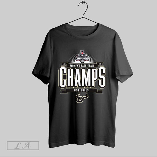 Top Usf South Florida Bulls 2025 Aac Womens Basketball Conference Tournament Champions T Shirt Sweatshirt Hoodie Shirt