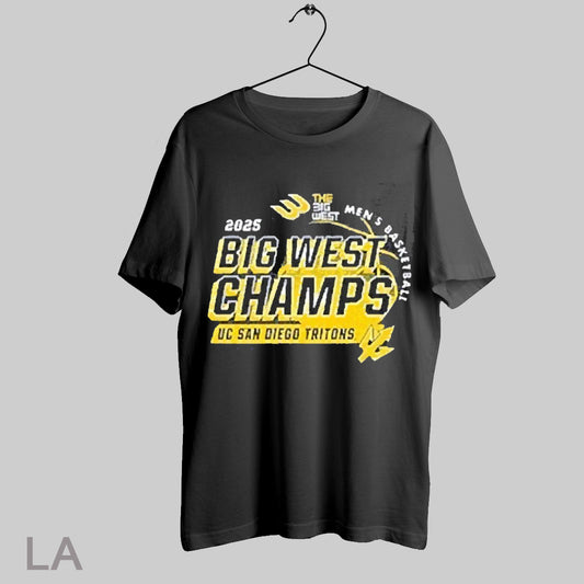 Top Uc San Diego Tritons The Big West Conference Mens Basketball Tournament Champions 2025 T Shirt Sweatshirt Hoodie Shirt