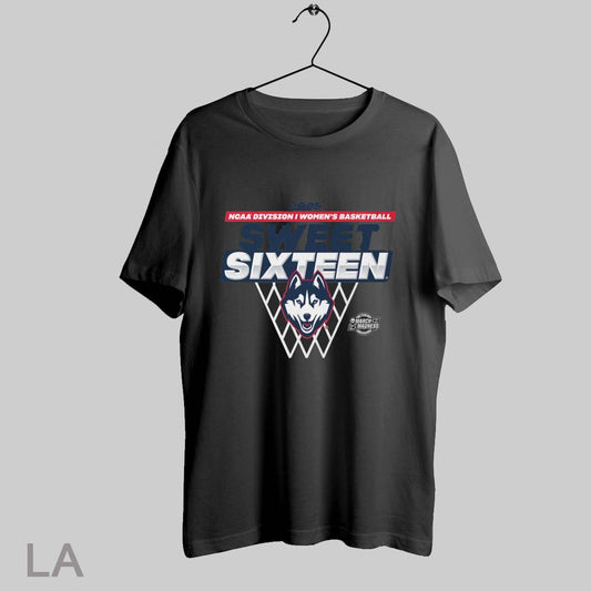 Top Uconn Huskies Ncaa Division I Mens Basketball Sweet Sixteen March Madness Traditional 2025 Logo T Shirt Sweatshirt Hoodie Shirt