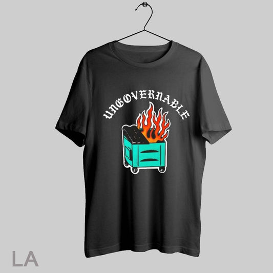 Top Ungovernable Dumpster Fire T Shirt Sweatshirt Hoodie Shirt
