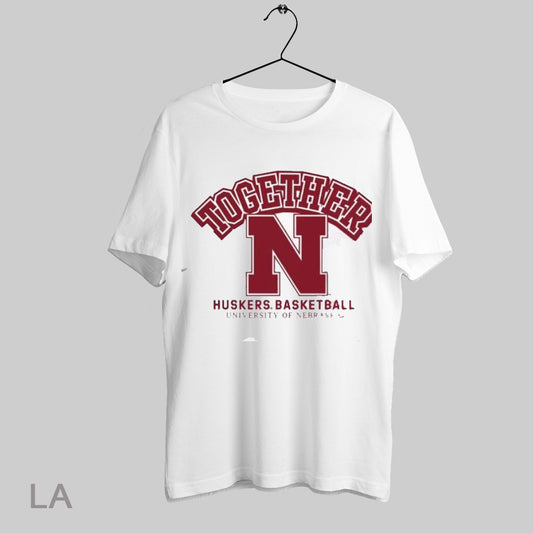 Top University Of Nebraska Together Huskers Basketball 2025 T Shirt Sweatshirt Hoodie Shirt