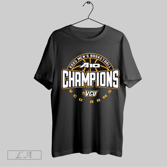 Top Vcu Rams 2025 Ncaa Atlantic 10 Mens Basketball Conference Tournament Champions T Shirt Sweatshirt Hoodie Shirt