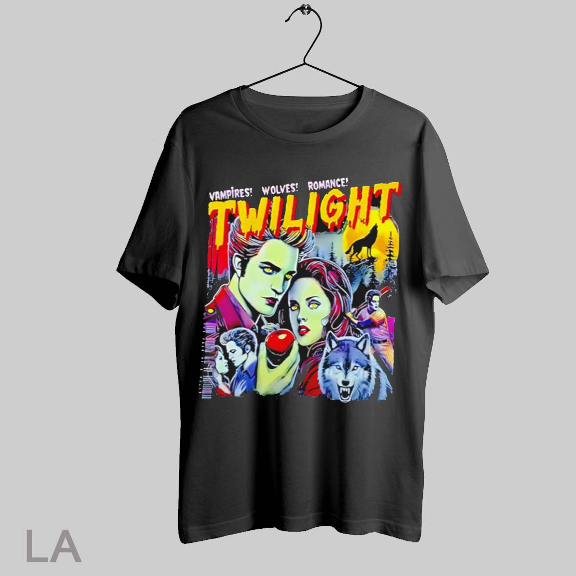 Top Vampires Wolves Romance Twilight Retro Movie Graphic Art Aesthetic T Shirt Sweatshirt Hoodie Shirt