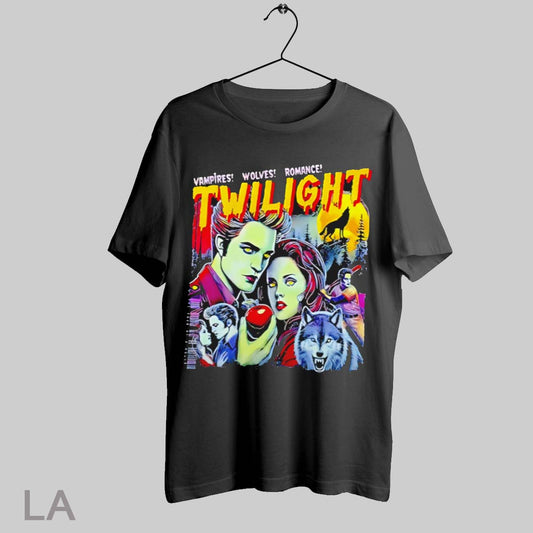 Top Vampires Wolves Romance Twilight Retro Movie Graphic Art Aesthetic T Shirt Sweatshirt Hoodie Shirt