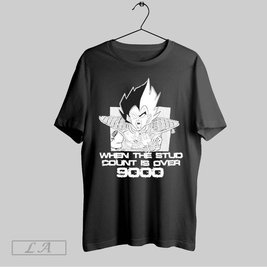 Top Vegeta When The Stud Count Is Over 9000 T Shirt Sweatshirt Hoodie Shirt