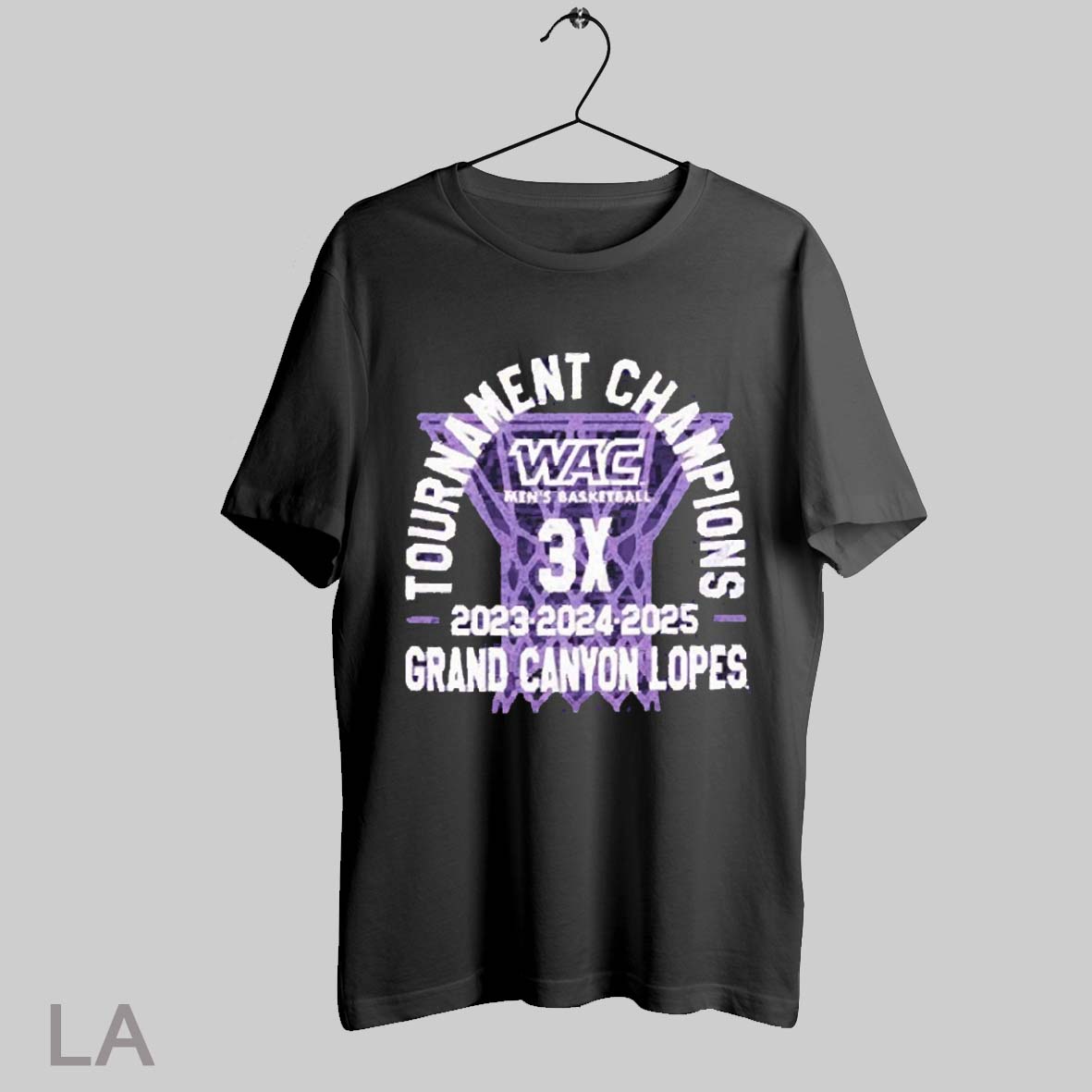 Top Wac Mens Basketball Tournament Champions 3x 2023 2024 2025 Grand Canyon Lopes T Shirt Sweatshirt Hoodie Shirt