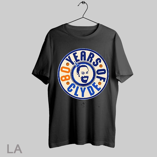 Top Walt Frazier 80 Years Of Clyde 2025 T Shirt Sweatshirt Hoodie Shirt