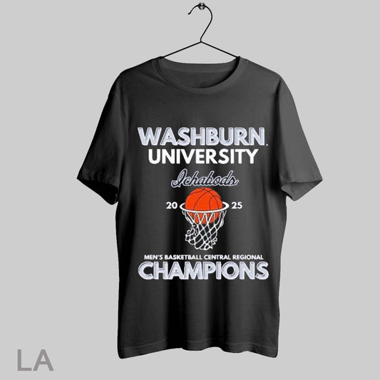 Top Washburn University Mens Basketball Central Regional Champions 2025 T Shirt Sweatshirt Hoodie Shirt