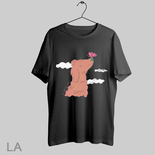 Top Watercolor Butterfly Dog T Shirt Sweatshirt Hoodie Shirt