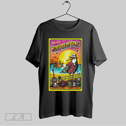 Top Widespread Panic Feb 14 16 2025 In Atlantic City Nj Tour Poster T Shirt
