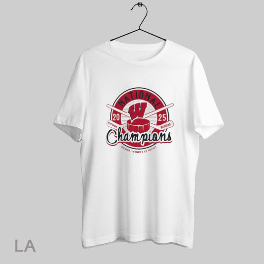 Top Wisconsin Badgers 2025 Ncaa Frozen Four Division I Womens Ice Hockey Tournament Champions National Champions Comfort Colors T Shirt Sweatshirt Hoodie Shirt